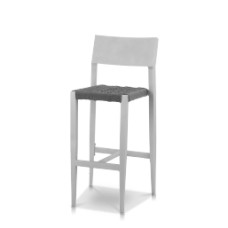 Bar Side Chair Silver